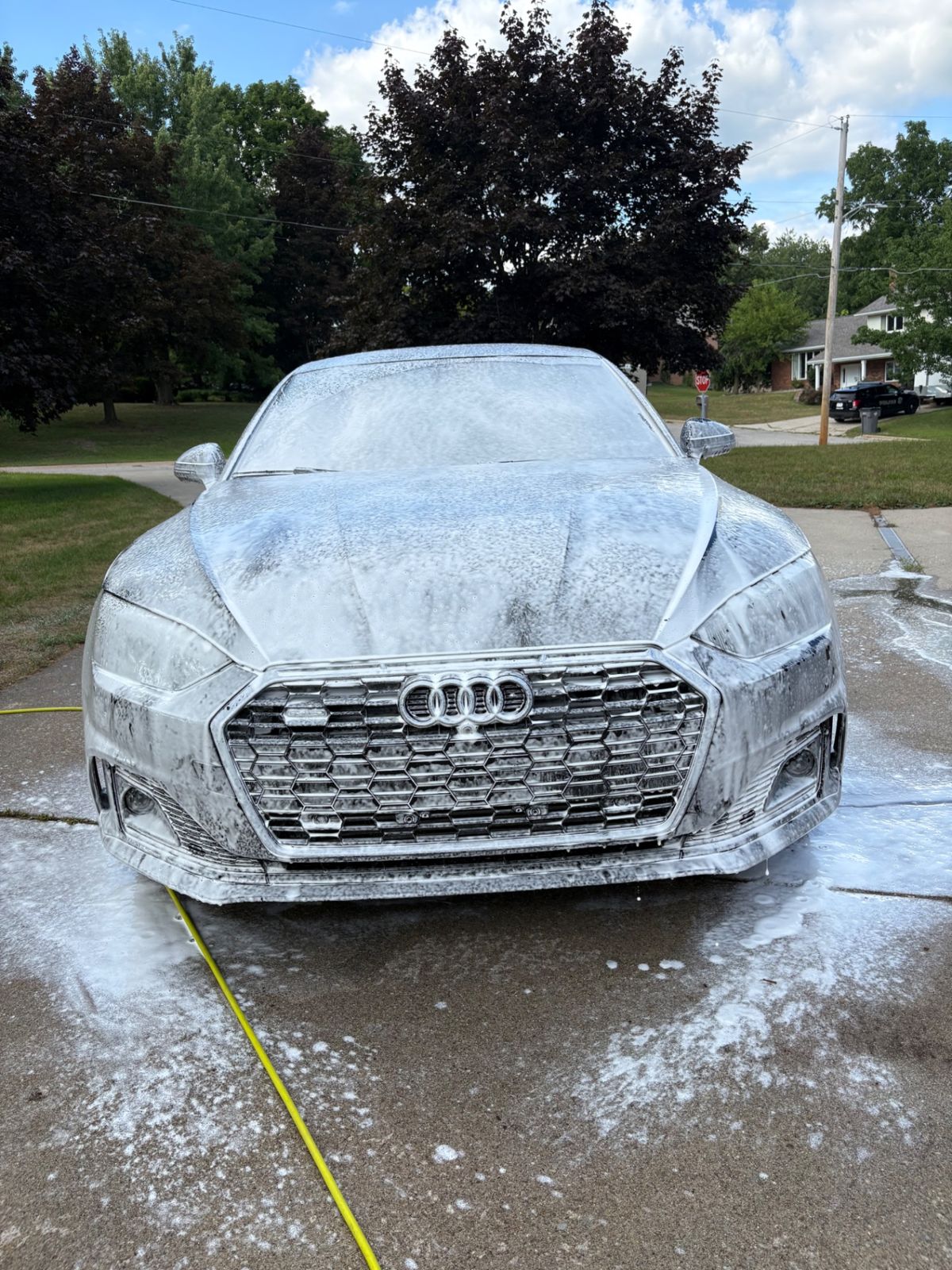 Exterior car detailing Middlebury Indiana - professional foam wash