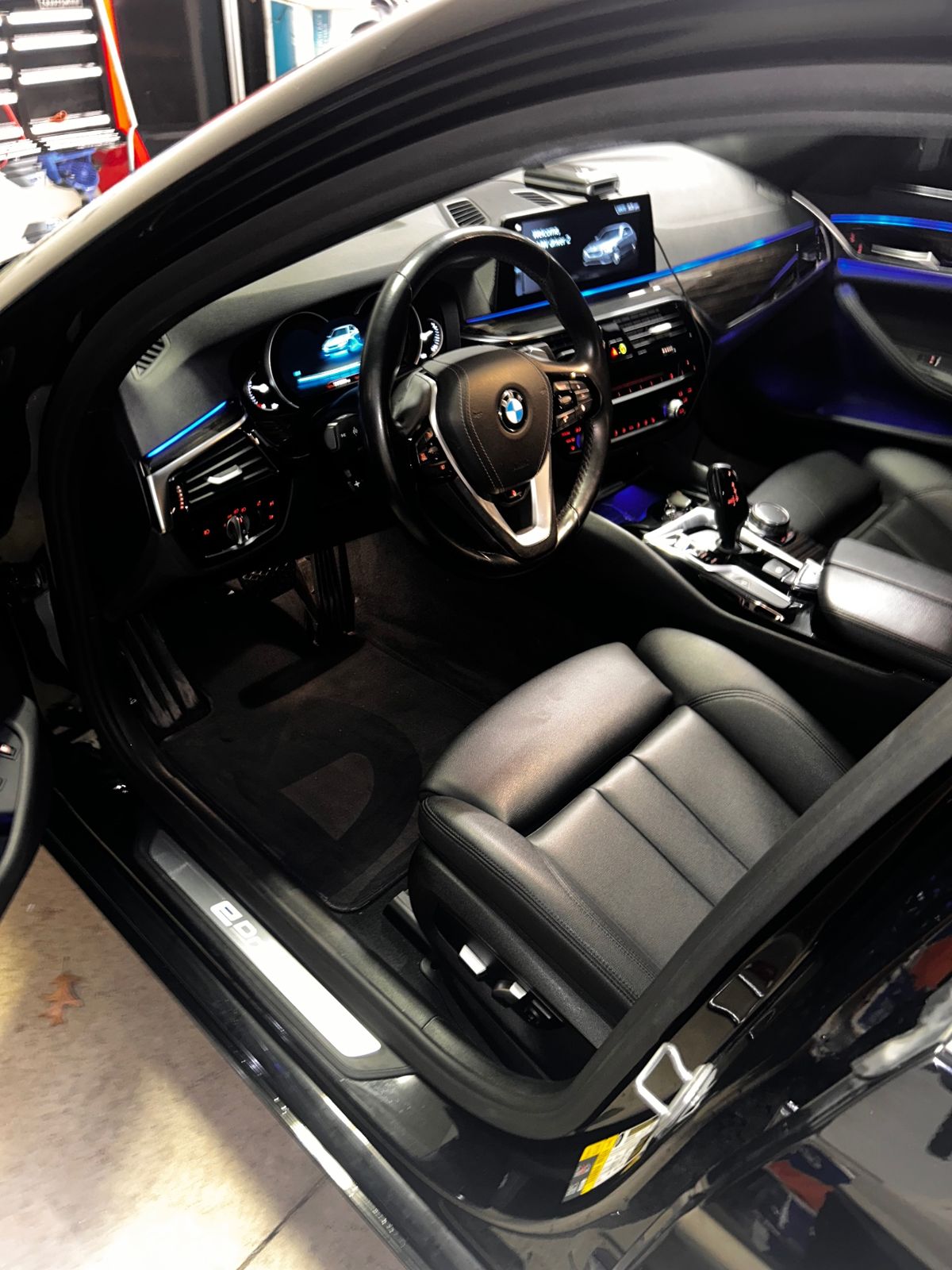 Interior car detailing in Middlebury Indiana - BMW dashboard cleaning