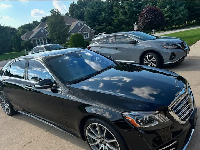 Complete vehicle deep cleaning service in progress
